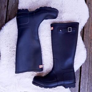 Hunter Boots Women's Size 10 Original Tall Matte Black Rain Boots EUC